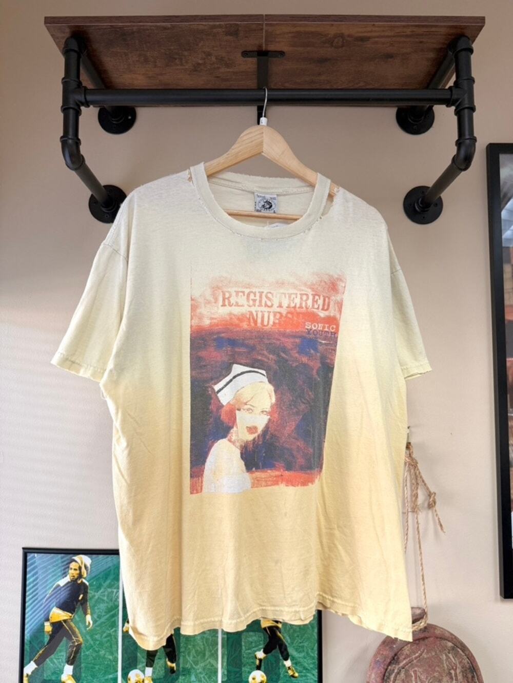 2004 Sonic Youth Registered Nurse Y2K Vintage Album Promo Tour Tee Shirt Anvil